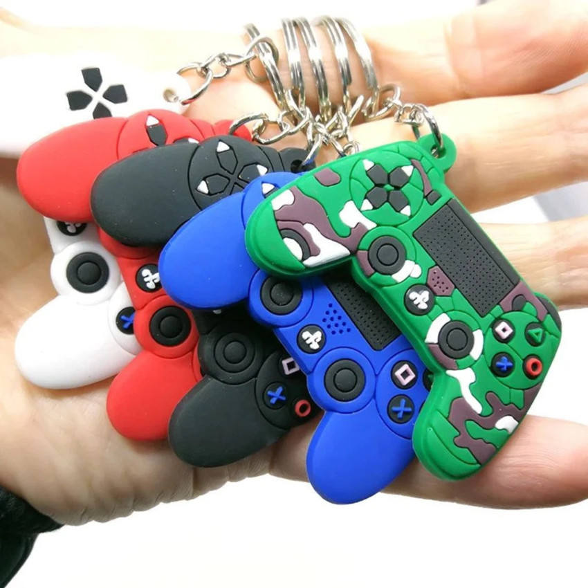 Keyring de gibier de jeu en gros porte-clés PVC Keychain Soft Silicone Rubber GamePad Keetchain