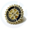 Metal Metal Wholesale International Drehs Tift Tift Soft Enemel Rotary Club Badge Pin de badge