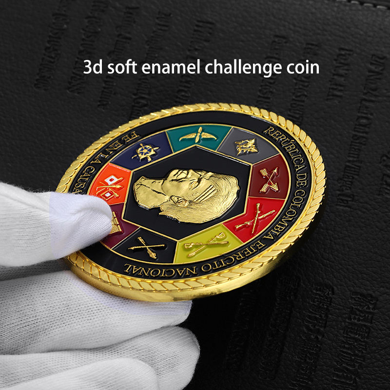 Monedas Design Free Stamping Dies 3d Zinc Alloy Challenge Coin Custom Gravable Metal Coins Double commémorative Souvenir Coin