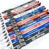 Personnalisez la voiture à moteur Lanyard Transfert de chaleur Impression Lanyard Téléphone mobile Carte de travail Col Lanyard Corde Logo Band de voitures Logo Ribbon Logo