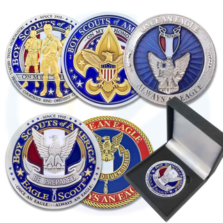 Défi personnalisé Metal American Eagle Boy Scout Distinguished Eagle Coins