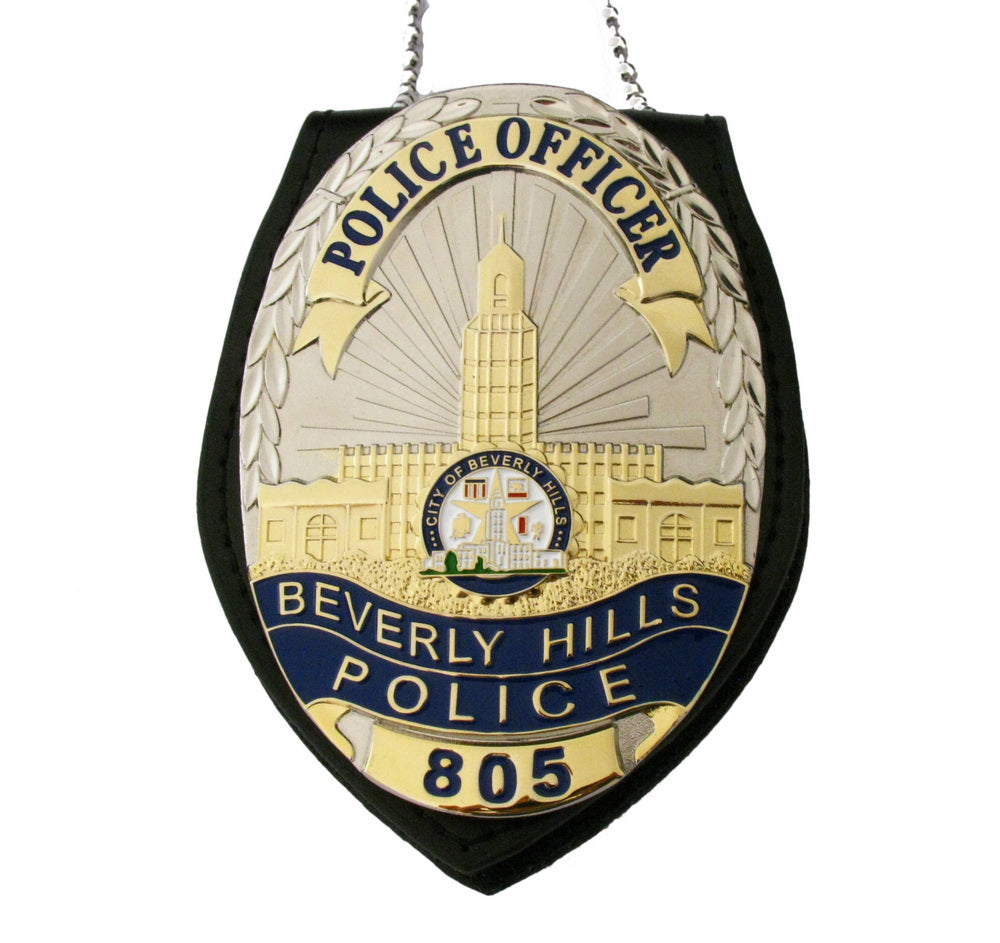 BHPD Beverly Hills Police Officier de police Badge Replica Movie Props with No.805