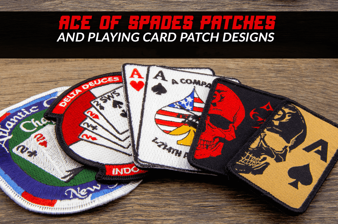 Ace of Spades Patches and Playing Card Patch Designs