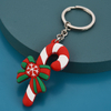 Couchette de Noël personnalisée Keychain mignon Keychains promotionnels de Santa Pvc Pendentif cadeau de Noël