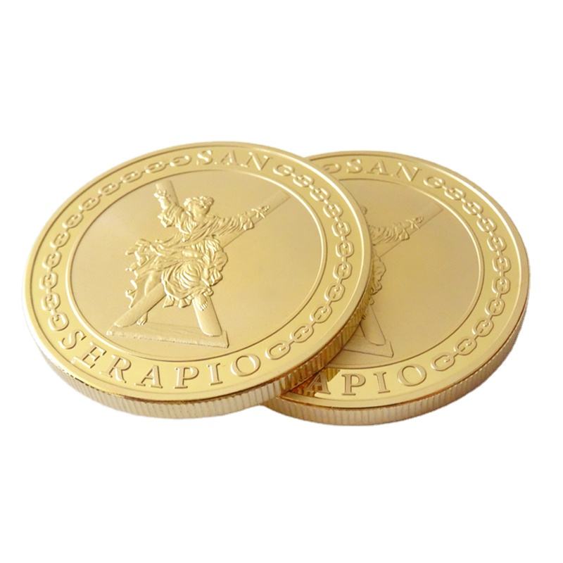 Challenge de fabrication COIN 24K Gold Placing Custom commémoratif Coin Metal Souvenir Gift Challenge Coins