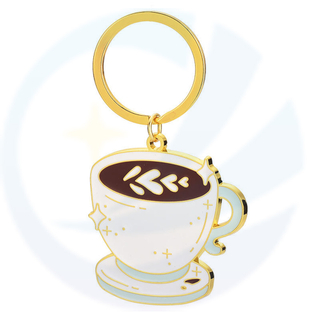 Couchette en gros personnalisée 3D Couchette porte-clés Luxury Luxury Mignon Designer Coffee Metal Metal Keychain Accessoires Cadeau