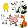 Animal de dessin animé mignon personnalisé Lovely Zinc Allia Hard Soft Soft Soft Emaille Cloison Metal Bined Pin de revers Badge d'épingles de revers