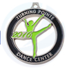 Conception personnalisée Competition de médaille de danse personnalisée zinc alliage métal.