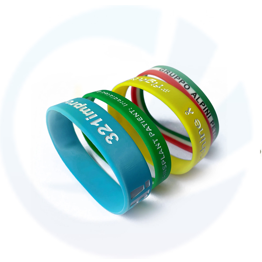Logo personnalisé professionnel respectueux de l'environnement Faire votre propre bracelet en silicone bracelet pour l'événement