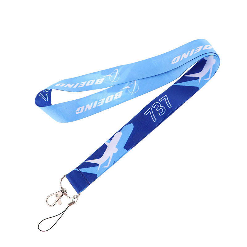 Airline durable imprimée sur mesure Airbus Neck Strap Aviation Airplane Airlines UAE Emirates Lanyard