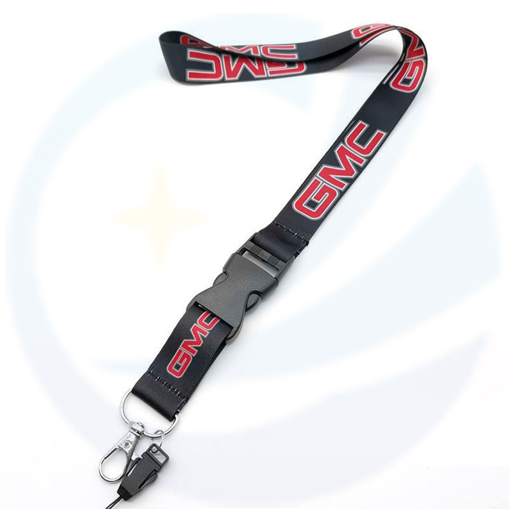 Vente chaude 2,5 cm USA et allemand Label de voitures longues Long Lanyard Téléphone mobile Carte de travail Logo Logo Logoard