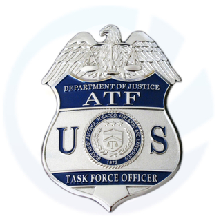 US ATF TFO Task Force Officer Badge Solid Copper Replica Movie Accesstes