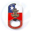 Cadeaux YC Capturés Chili Navy Metal Soft Soft Email 3D Souvenir Mini Challenge Coin Bottle Opender Name Tag Keychain Key Rings