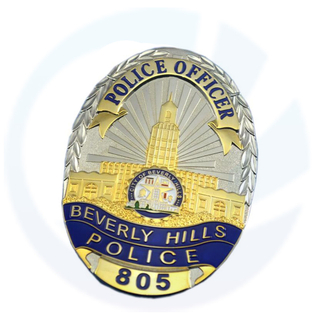 BHPD Beverly Hills Police Officier de police Badge Replica Movie Props with No.805
