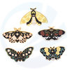 En gros personnalisé beau animal papillon de revers brillant badge métallique brillance luminante épingle à papillons en émail doux pour sac à dos