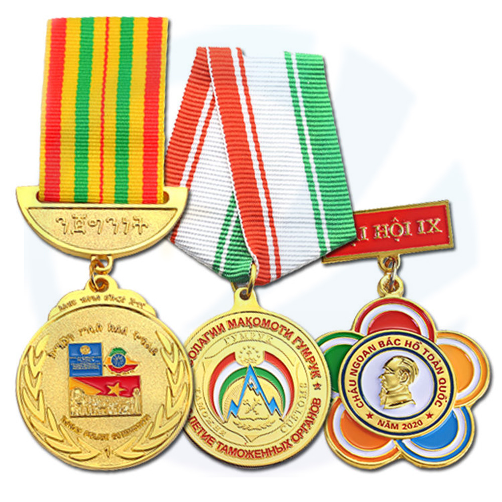 Fabricant Médallon personnalisé Medalla Die Metal Methals Badges 3D Médailles d'activité 3D et médaille d'honneur
