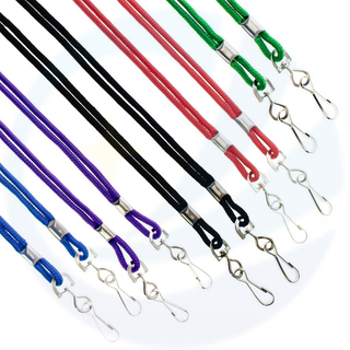 Sublimation Softs Polyester Colon Couleur solide USB Chaîne Key Whistle Id Card Corde Lanyard