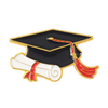 Étudiant d'étudiant en usine Graduation Graduation Gift Bachelor Hat Diplôme Émail Badges d'épingle à revers Broches Pin d'émail des diplômés personnalisés
