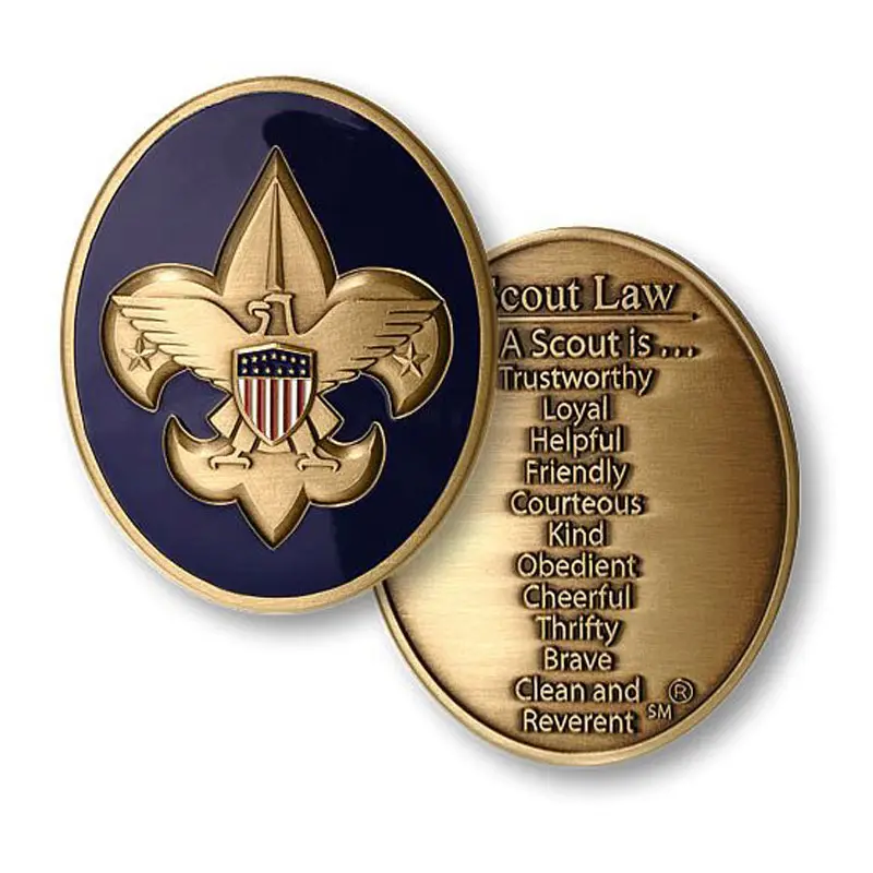 Défi personnalisé Metal American Eagle Boy Scout Distinguished Eagle Coins