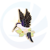 Badge de métal pour oiseaux en émail doux sur mesure pour décoration de tissu divers animaux vifs caricatures de paon badges cadeaux
