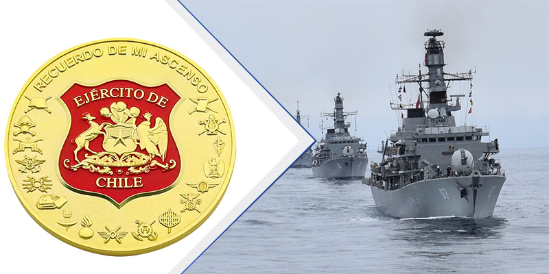 L'importance des conceptions de pièces de monnaie de défi personnalisées pour la marine chilique
