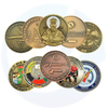Promotion Metal Antique Gold Challenge en laiton Black Black Custom Logo Old Metal Stamping Ancient Greek Coins