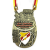 Souvenir de gros Souvenir Colorful Carnival Carnival Karvalsorden Médailles Médailles avec une longe d'impression d'écran en soie