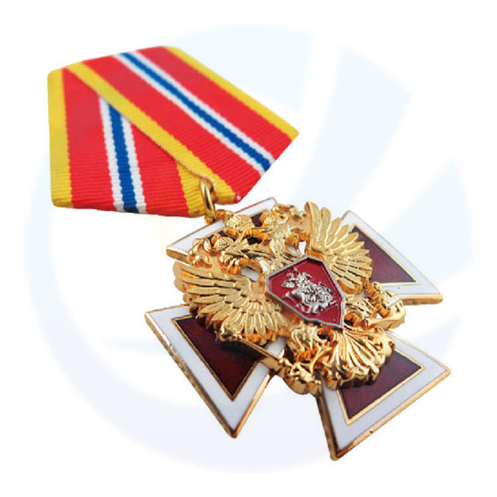Fournisseur d'usine Médailles d'honneur en émail du drapé à deux tons