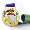 Médalon de tennis de tennis de table en métal personnalisé Médale de tennis en gros de Badminton Médaille sportive personnalisée