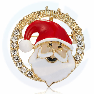 Emblem de Noël personnalisé, épingles 3D de décoration de vacances, épingle à revers