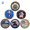 Fabricant Custom No Minimum Milal Military Coin Die Casting 3D Blank Army Ematel Coins Navy Air Force Brass Silver Firefighter Souveniture Souveniture Challenge Coin