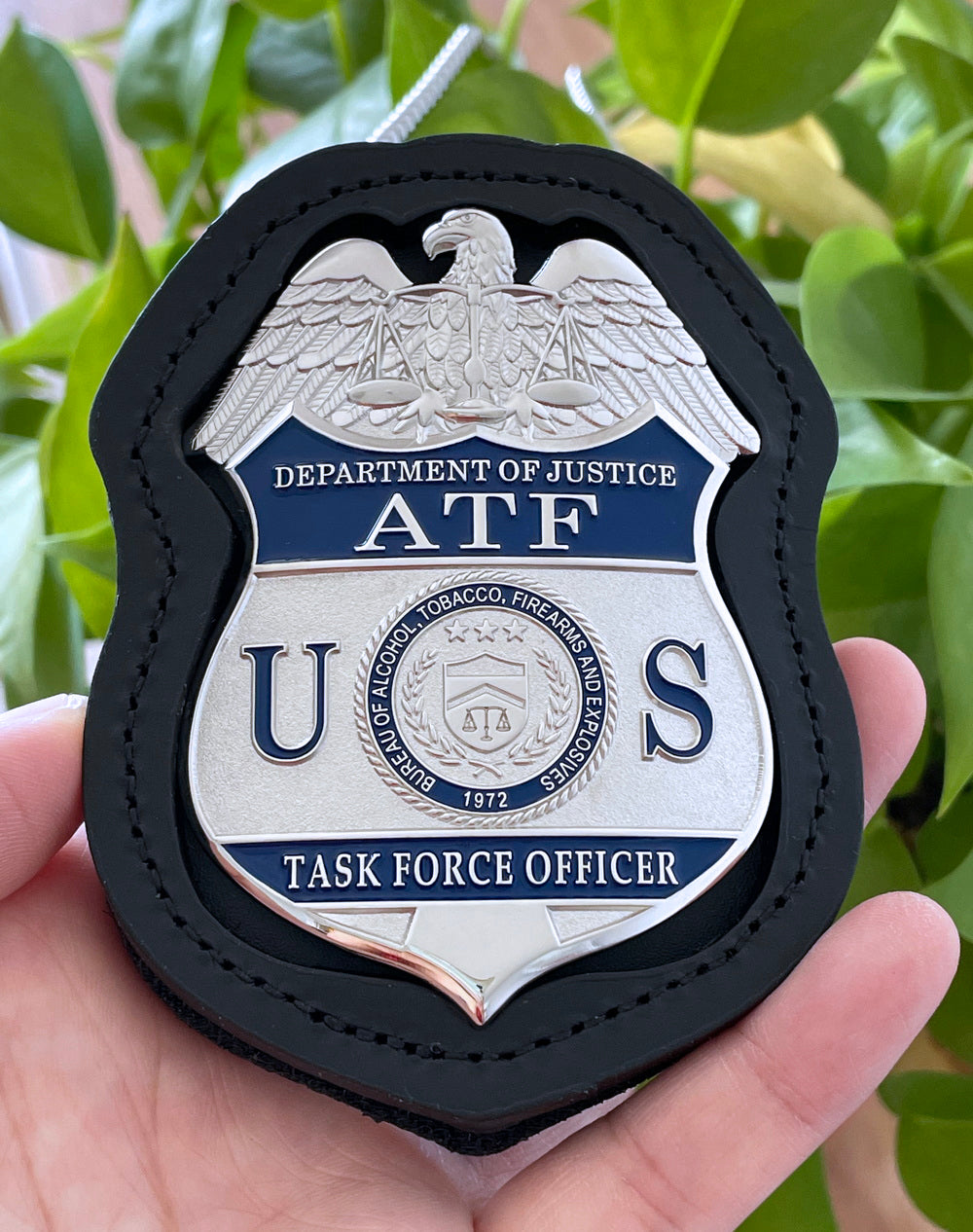 US ATF TFO Task Force Officer Badge Solid Copper Replica Movie Accesstes