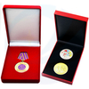 Médaille d'honneur médaillée du médaillon de médaillon de métal personnalisé en gros de l'usine avec boîte
