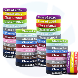 Bracelets en caoutchouc imprimés en silicone personnalisés