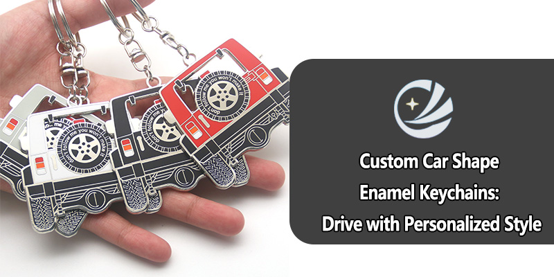 Keychains en émail de forme de voiture personnalisés: conduite avec style personnalisé