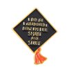 Étudiant d'étudiant en usine Graduation Graduation Gift Bachelor Hat Diplôme Émail Badges d'épingle à revers Broches Pin d'émail des diplômés personnalisés