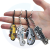 Keychains promotionnels d'usine Forme de voiture 3D Mistes de clés en émail doux