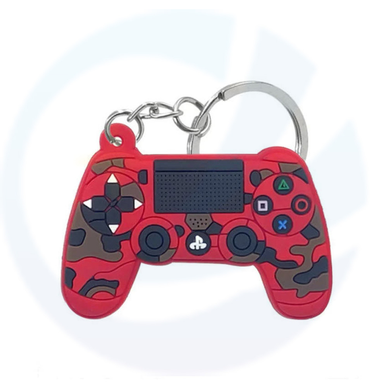 Keyring de gibier de jeu en gros porte-clés PVC Keychain Soft Silicone Rubber GamePad Keetchain