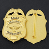 Article de police personnalisé Article d'usine Factory Police Officier de police Badge Manufacteur Metal Crafts Made NYPD Badge Full Gold Placing Soft Enamel Pin de revers personnalisés