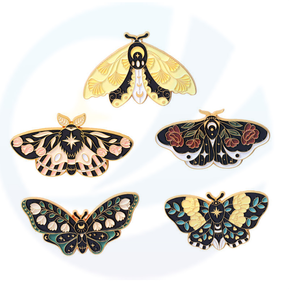 Cartoon Butterfly Animals épingles en émail mignonnes Épingles d'étiquette Badge Badge Funny Birthday Gift pour son animal Pin de vêtements Pin d'émail pour jeans