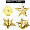 Journée de l'indépendance Célébration de la fête du Travail Metal Star Badge Lapel Pin