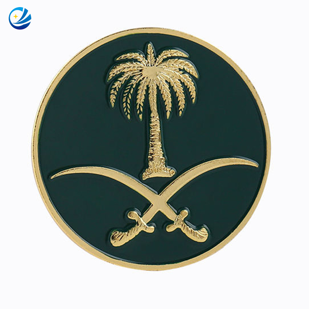 Saudi National Day Arabie Souvenir UAE Dubai Expo Badge Produits saoudiennes Émouchures en émail épingles arabes saoudiennes