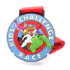 Enfants en caoutchouc de silicone personnalisés Race Médaillon Médaille de gagnant personnalisé PVC Médaille PVC No MOQ