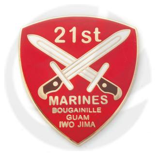 Pin de régiment marin USMC 21st Marine