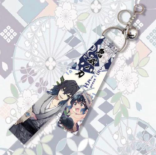 Fashion Hot Selling Anime Cartoon Polyester Phone Keyring Anime Demon Sublimation Slayer Lanyard Anime Lanyard