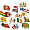 Vente chaude en gros en métal personnalisé sublimation drapeau vierge Badge Badge Soft Soft Enamel Brooch Country Flag Pin