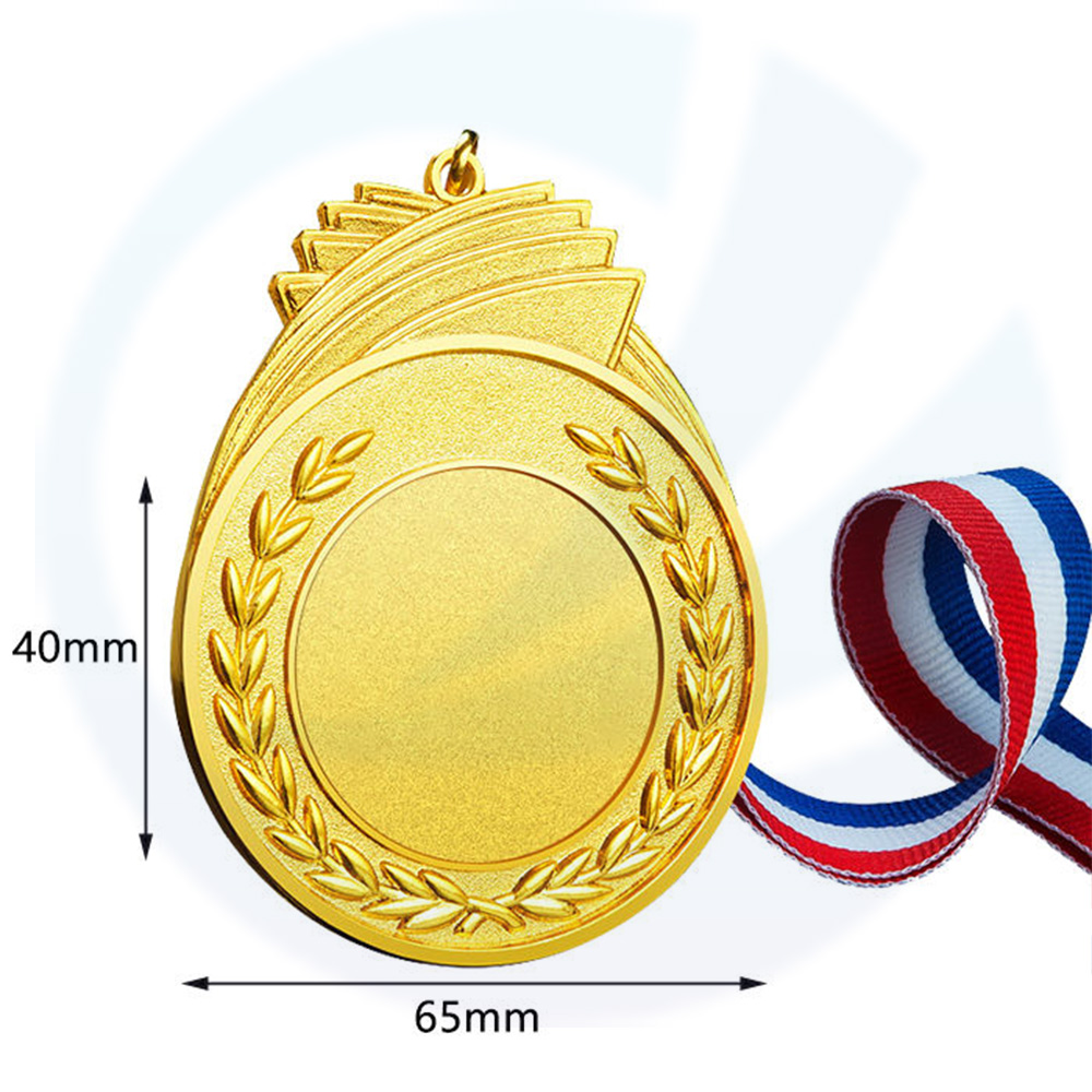 Médailles de tennis de tennis en cuivre en alliage de zinc en métal.