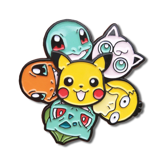 Designs personnalisés Anime Pokémon Badge Animal Game Pokemon Pikachu Ematel Pin Go pour les enfants
