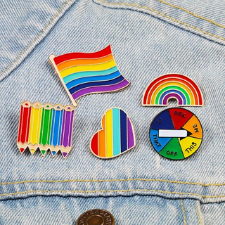 Prix ​​d'usine personnalisé drapeaux durs doux broche Broche à revers en métal Badge arc-en-ciel LGBT Gay Pride