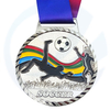 Médalhe de football Medalla Medalha Medaille avec des médailles de sport de longe de ruban Médailles de football personnalisées